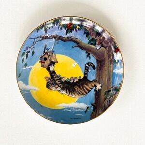 Gary Patterson Comical Cats The Hang Out‎ Decorative Plate Limited Edition